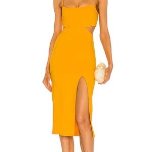 h:ours Haydon Dress in Canary Yellow